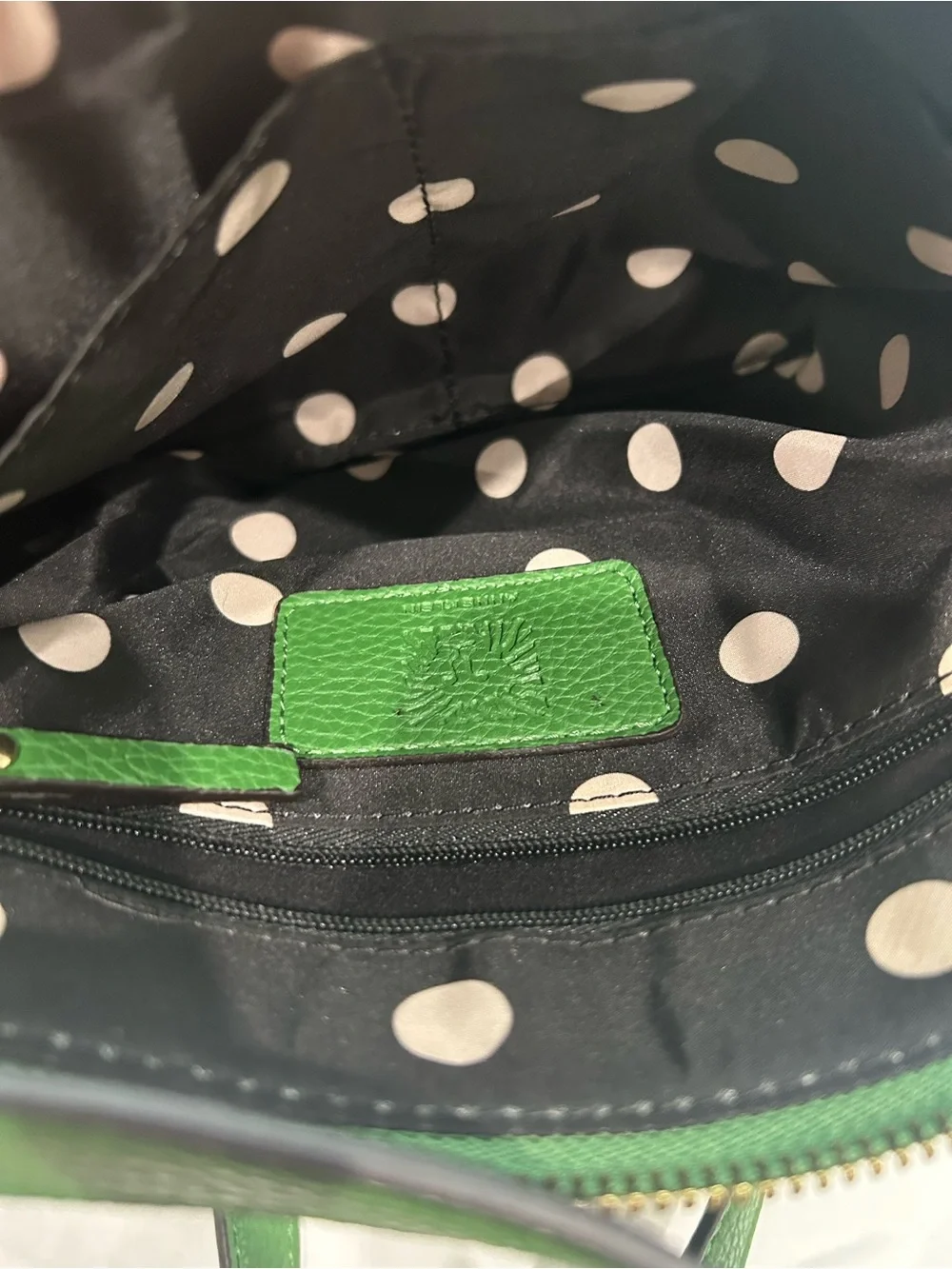 Anne Klein Emerald Green Pebbled Crossbody with Gold Accents
